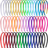 Duufin satin headbands 50-piece color set offers vibrant daily styling options.