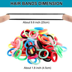 DWKFEOQ no damage hair ties shown during subtle removal to prevent snagging