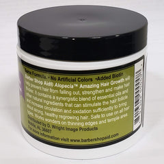 D WRIGHT Alopecia hair growth dressing applied to scalp