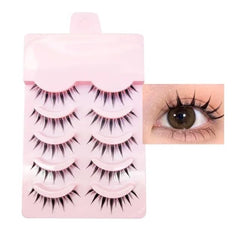 DX Grandway LK02 anime lashes pack—five clusters for cosplay looks