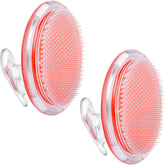 Dylonic 2-pack exfoliating body scrubber with back focus for pre-shave prep.