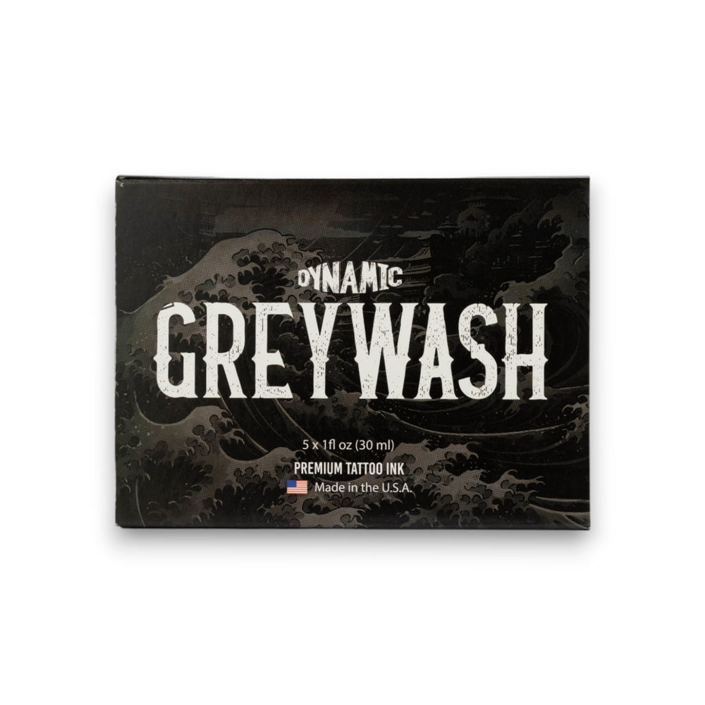 Dynamic Color Co greywash set with four shade bottles for premade shading efficiency