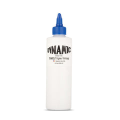 Dynamic Color Co triple white ink bottle front shows sterile packaging for clean tattooing prep.