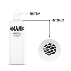 Dynamic Color Co White Tattoo Ink swatches display vibrant colors and high pigment potential