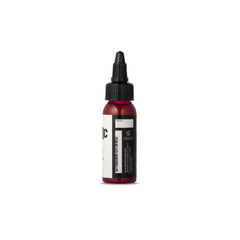 Dynamic Color Co wine red ink bottle label closeup with anti-counterfeit seal.