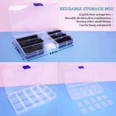 DySaLic storage box with movable dividers keeps pins organized on the go.