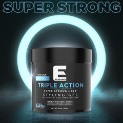 Long-lasting shine from E Elegance Earth Fragrance enhances hair luster.