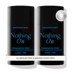 Each & Every unscented deodorant stick provides fragrance-free protection for sensitive skin