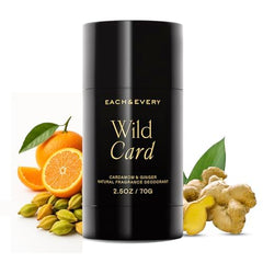 Each & Every all-natural deodorant packaging highlights clean, aluminum-free odor protection for daily comfort.