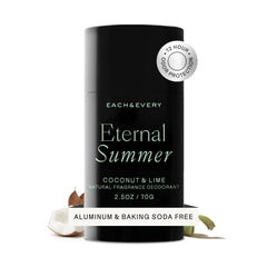 Each & Every aluminum-free deodorant bottle designed for sensitivity and everyday use.