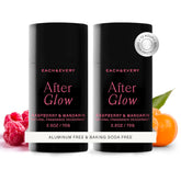 Each & Every raspberry-mandarin packaging—eco-friendly and travel-ready.