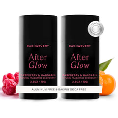 Each & Every raspberry-mandarin packaging—eco-friendly and travel-ready.