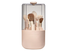 EACHY makeup brush holder with 360° rotation for easy tool access