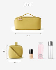 Eachy bag doubles as makeup and toiletries for versatile travel.