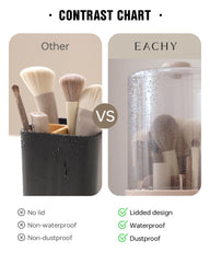 EACHY seven-compartment design keeps brushes organized and tangle-free
