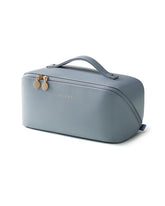 EACHY travel makeup bag exterior waterproof PU protects contents on the go.