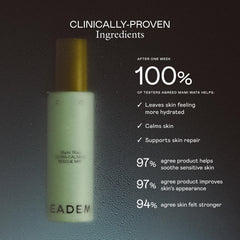 EADEM Mami-Wata mist applied to the face delivering barrier hydration.