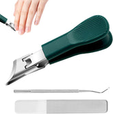 Eagle Beak Beveled Nail Clippers with wide jaws for thick nails