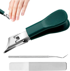 Eagle Beak Beveled Nail Clippers with wide jaws for thick nails