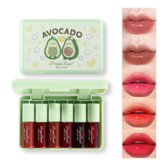 Eakroo lip tint set packaging shows six colors for versatile looks