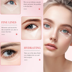 Eakroo Rose Eye Patches sit under-eye for soothing, revitalizing self-care sessions.