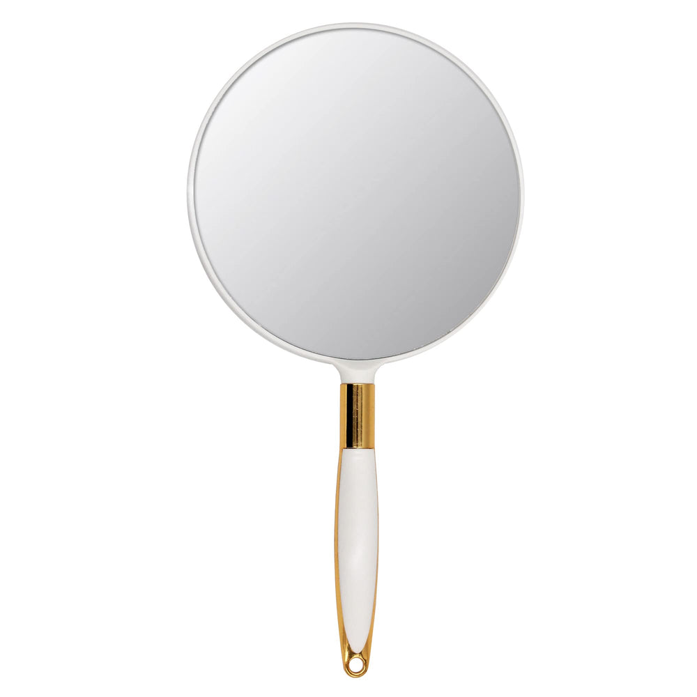 Eaoundm Round Hand Mirror front view for precise makeup application.