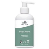 Earth Mama Belly Butter tub front, a rich moisturizer for pregnancy skin care.