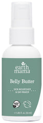 Earth Mama belly oil bottle, soothing hydration for belly and postpartum care.