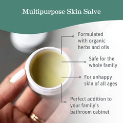 Earth Mama Organic Skin & Scar Balm being applied for postnatal skin TLC.