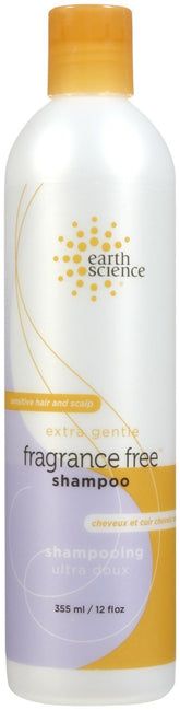 Earth Therapeutics Earth Science Shampoo bottle, fragrance-free formula for sensitive hair and scalp.