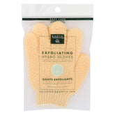 Earth Therapeutics Exfoliating Hydro Gloves closeup for gentle exfoliation and smoother skin.