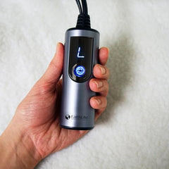 EarthLite heat settings high medium low for customizable warmth.