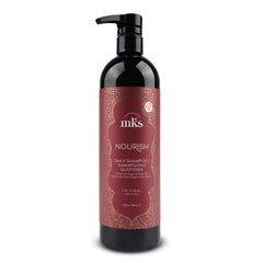 Earthly Body MKS eco Nourish Shampoo bottle front for vibrant fine hair