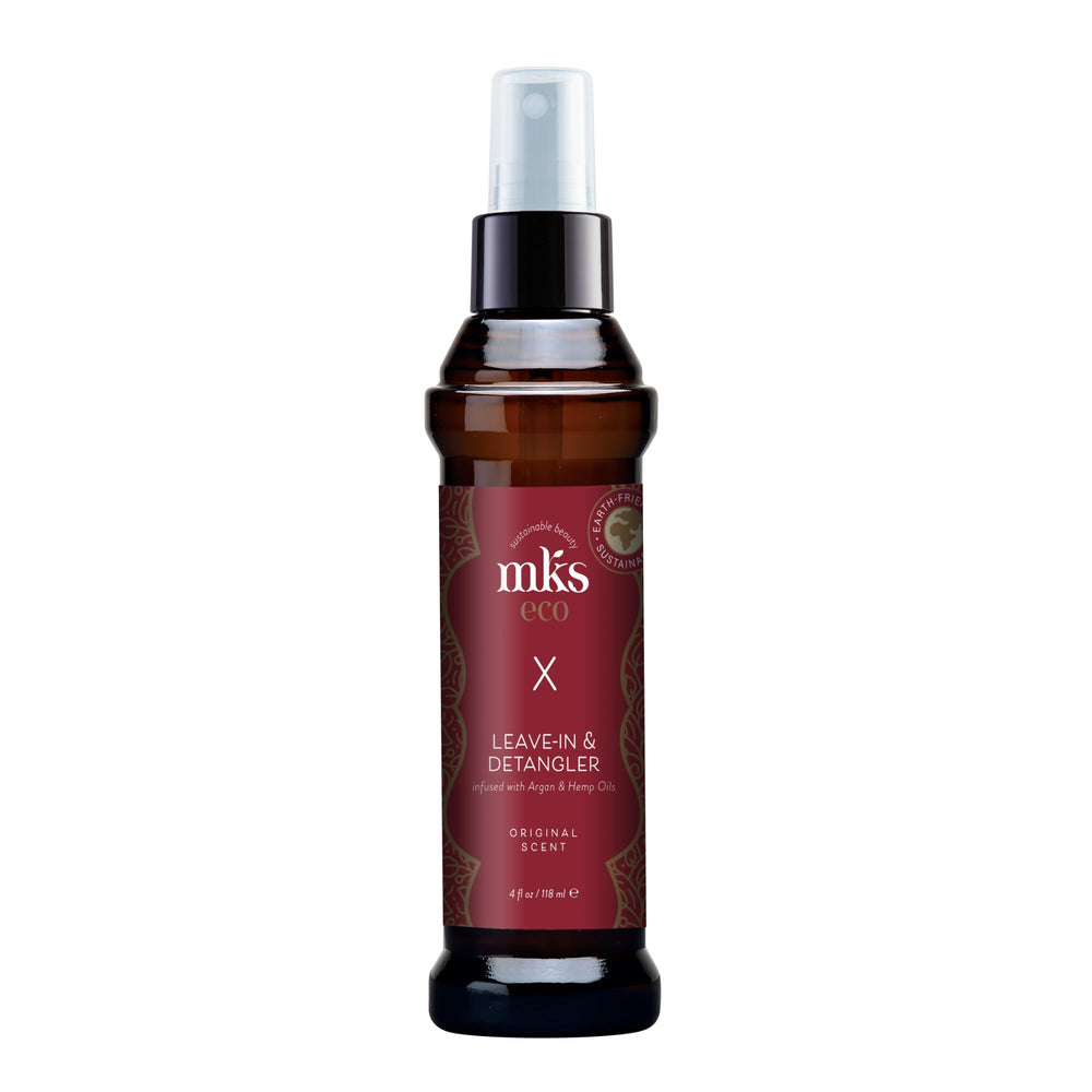 Earthly Body MKS eco X original scent bottle delivers lightweight moisture for easier detangling.