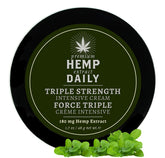 Earthly Body premium hemp extract daily cream tube, silky, fast-absorbing hydration.