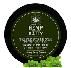 Earthly Body premium hemp extract daily cream tube, silky, fast-absorbing hydration.