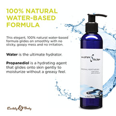 Earthly Body WaterSlide application on hand for easy use
