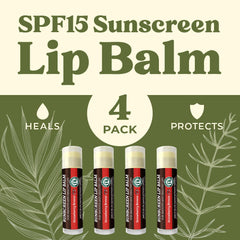 Earth's Daughter SPF Lip Balm Strawberry texture swatch emphasizes smooth hydration and strawberry flavor.