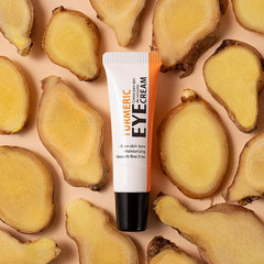 Easilydays Turmeric Under Eye Cream tube closeup highlighting smooth, non-greasy texture for daily use.