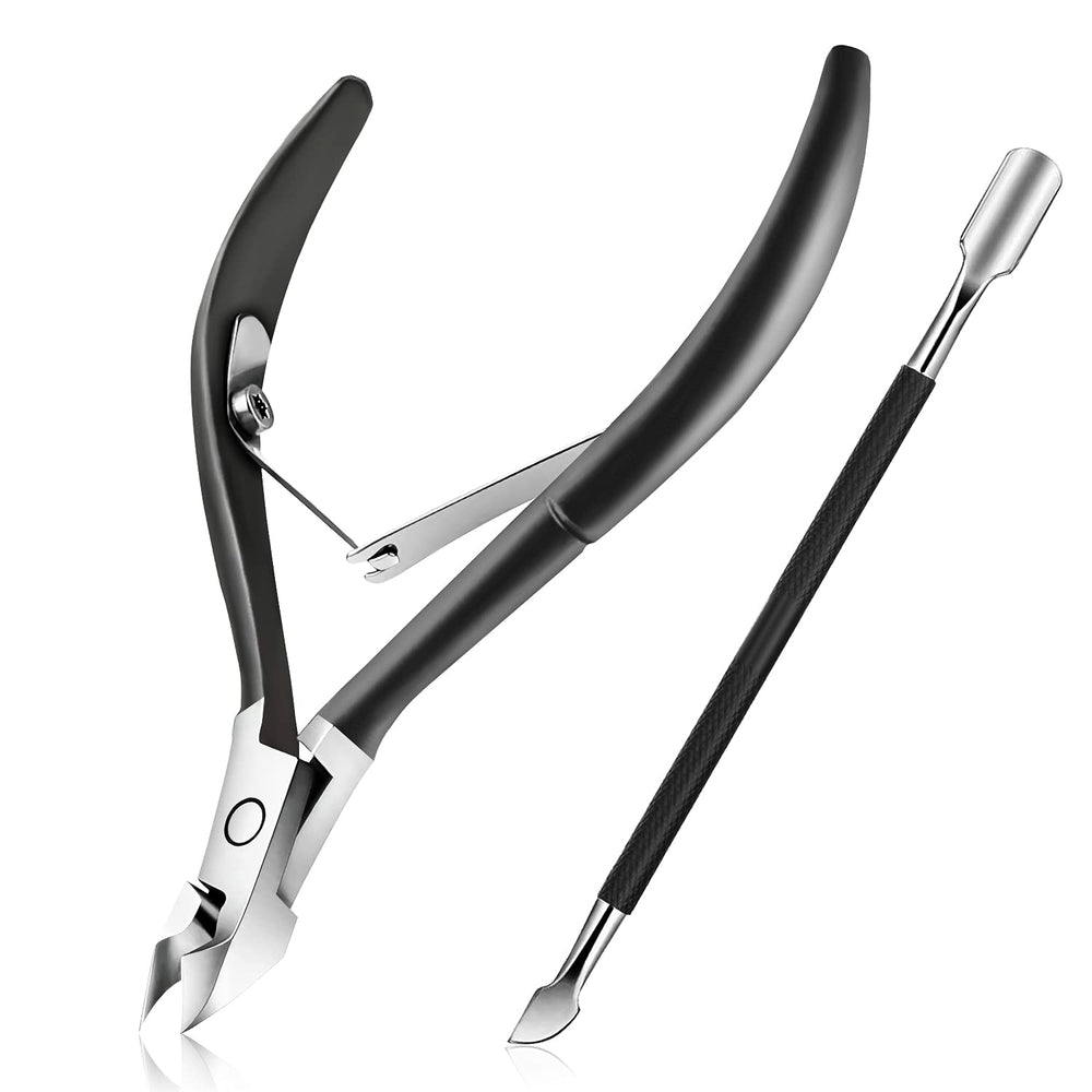 Easkep cuticle trimmer black product shot highlights precise blade for clean trimming