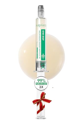 Easydew DW-EGF Melatoning Ampoule bottle closeup highlighting hydrating serum texture