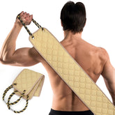 Eaxun back scrubber 39in double-sided for thorough exfoliation across hard-to-reach areas