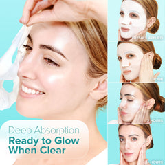 Ebanel Bio Collagen Face Mask ampoule essence bottle highlights concentrated nourishment