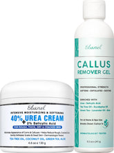 Ebanel callus remover gel application demonstrates deep action for smoother feet.