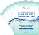 Ebanel hydrogel mask packaging highlights premium skincare technology for hydration.