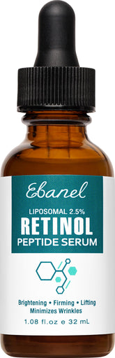 Ebanel retinol serum bottle front showing premium anti-aging care