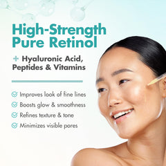 Ebanel retinol serum bottle pump top enables easy, controlled application