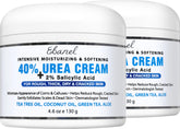 Ebanel urea 40% and salicylic acid bottle for intensive foot care and barrier support.