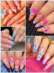 EBANKU quick-drying formula demonstrates fast-drying on nails.