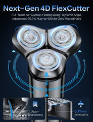 eboboin electric razor digital battery display shows real-time power